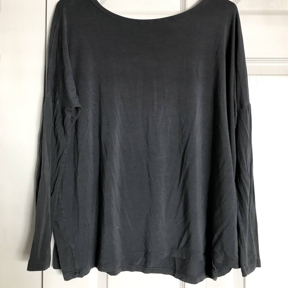 Grey Long Sleeve Top